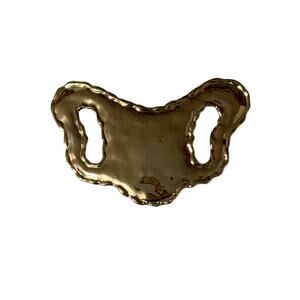 vintage butterfly shape belt buckle art nouveau